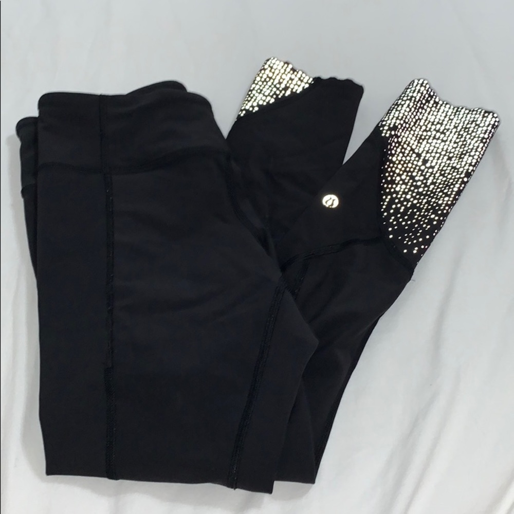 Black Reflective Lululemon Leggings